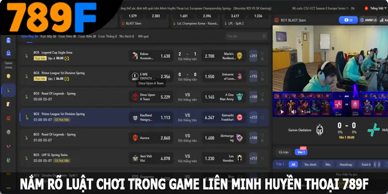 Nắm rõ luật chơi trong game liên minh huyền thoại tại 789F Nắm rõ luật chơi trong game liên minh huyền thoại tại 789F