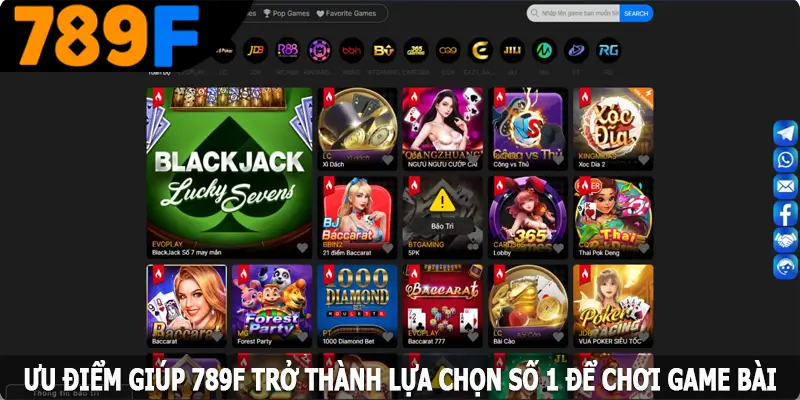 Ưu điểm giúp 789F trở thành lựa chọn số 1 cho ai thích game bài Ưu điểm giúp 789F trở thành lựa chọn số 1 cho ai thích game bài